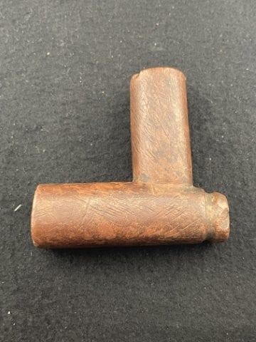 Red Stone Pipe Indian Artifact Arrowhead - 2