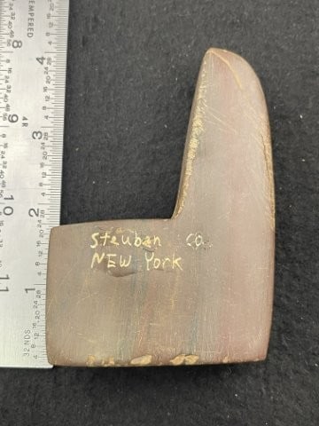 Genaculite Bannerstone from Steuben County, New York Indian Artifact Arrowhead: KEY WORDS: INDIAN ARTIFACT ARTIFACTS ARROWHEAD ARROWHEADS NATIVE AMERICAN MISSISSIPPIAN QUAPAW CADDO POTTERY COINS MORGAN DOLLAR PEACE DOLLAR SILVER COINS. All coins have been Sigma tested for authent