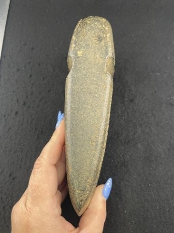 Fluted Grooved Axe Indian Artifact Arrowhead - 3