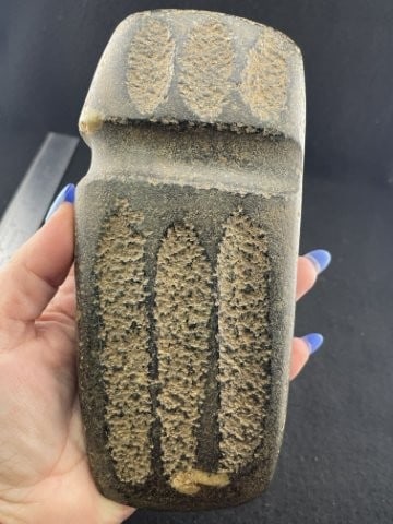 Fluted Grooved Axe Indian Artifact Arrowhead - 5