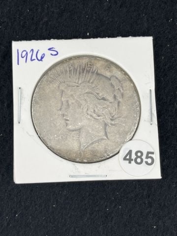 1926 S Peace Silver Dollar Coin: KEY WORDS: INDIAN ARTIFACT ARTIFACTS ARROWHEAD ARROWHEADS NATIVE AMERICAN MISSISSIPPIAN QUAPAW CADDO POTTERY COINS MORGAN DOLLAR PEACE DOLLAR SILVER COINS. All coins have been Sigma tested for