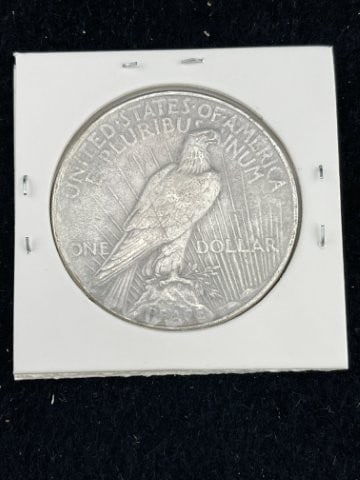 1924 Peace Silver Dollar Coin - 2