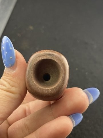 Red Stone Pipe Indian Artifact Arrowhead - 7