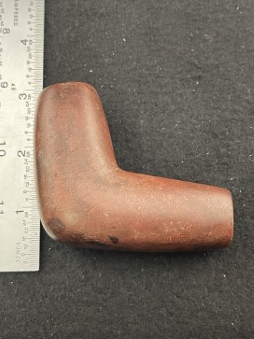 Red Stone Pipe Indian Artifact Arrowhead - 2