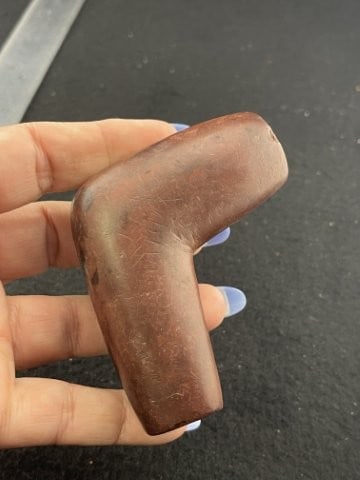 Red Stone Pipe Indian Artifact Arrowhead - 7