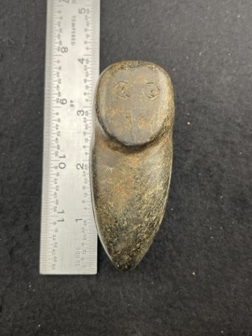 Owl Effigy Stone Pipe Indian Artifact Arrowhead (1 of 7)