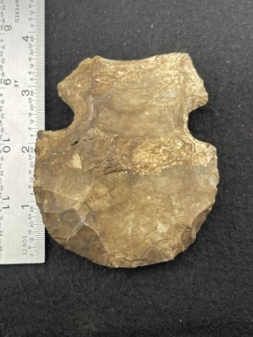 Chipped Hoe Indian Artifact Arrowhead: KEY WORDS: INDIAN ARTIFACT ARTIFACTS ARROWHEAD ARROWHEADS NATIVE AMERICAN MISSISSIPPIAN QUAPAW CADDO POTTERY COINS MORGAN DOLLAR PEACE DOLLAR SILVER COINS. All coins have been Sigma tested for