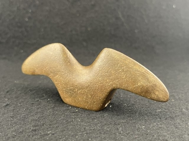 Double Bust Birdstone Indian Artifact Arrowhead: KEY WORDS: INDIAN ARTIFACT ARTIFACTS ARROWHEAD ARROWHEADS NATIVE AMERICAN MISSISSIPPIAN QUAPAW CADDO POTTERY COINS MORGAN DOLLAR PEACE DOLLAR SILVER COINS. All coins have been Sigma tested for authent