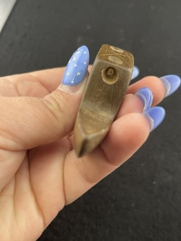 Double Bust Birdstone Indian Artifact Arrowhead - 4