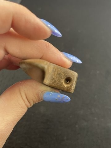 Double Bust Birdstone Indian Artifact Arrowhead - 6