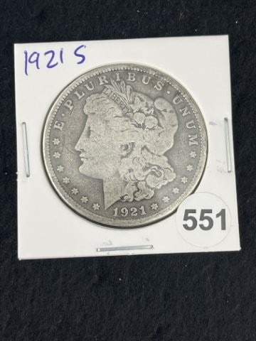 1921 S Morgan Silver Dollar Coin: KEY WORDS: INDIAN ARTIFACT ARTIFACTS ARROWHEAD ARROWHEADS NATIVE AMERICAN MISSISSIPPIAN QUAPAW CADDO POTTERY COINS MORGAN DOLLAR PEACE DOLLAR SILVER COINS. All coins have been Sigma tested for