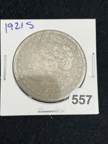 1921 S Morgan Silver Dollar Coin: KEY WORDS: INDIAN ARTIFACT ARTIFACTS ARROWHEAD ARROWHEADS NATIVE AMERICAN MISSISSIPPIAN QUAPAW CADDO POTTERY COINS MORGAN DOLLAR PEACE DOLLAR SILVER COINS. All coins have been Sigma tested for