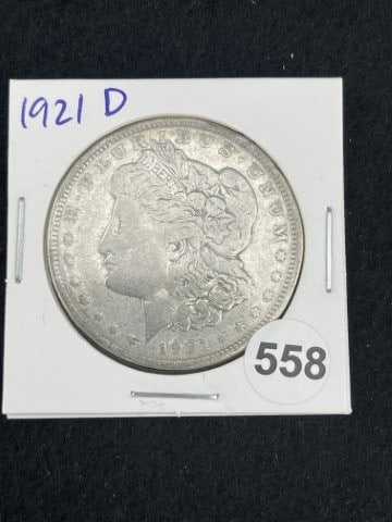 1921 D Morgan Silver Dollar Coin: KEY WORDS: INDIAN ARTIFACT ARTIFACTS ARROWHEAD ARROWHEADS NATIVE AMERICAN MISSISSIPPIAN QUAPAW CADDO POTTERY COINS MORGAN DOLLAR PEACE DOLLAR SILVER COINS. All coins have been Sigma tested for