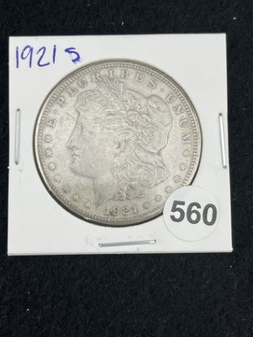 1921 S Morgan Silver Dollar Coin: KEY WORDS: INDIAN ARTIFACT ARTIFACTS ARROWHEAD ARROWHEADS NATIVE AMERICAN MISSISSIPPIAN QUAPAW CADDO POTTERY COINS MORGAN DOLLAR PEACE DOLLAR SILVER COINS. All coins have been Sigma tested for