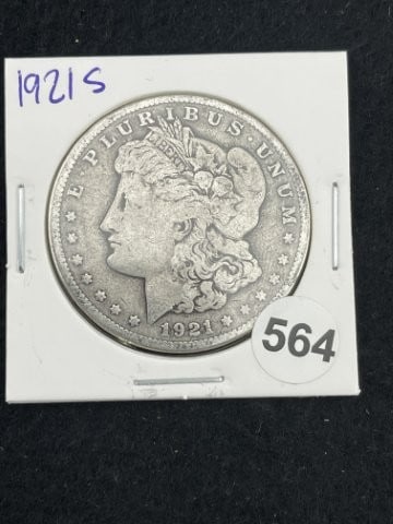 1921 S Morgan Silver Dollar Coin (1 of 2)