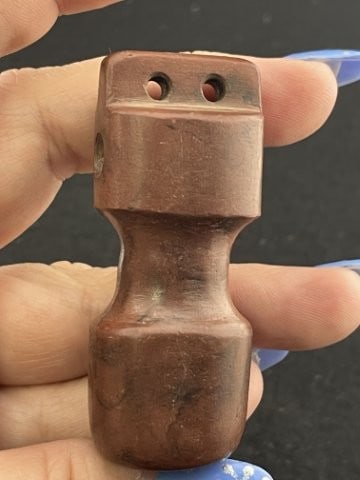 Red Stone Pipe Indian Artifact Arrowhead - 4