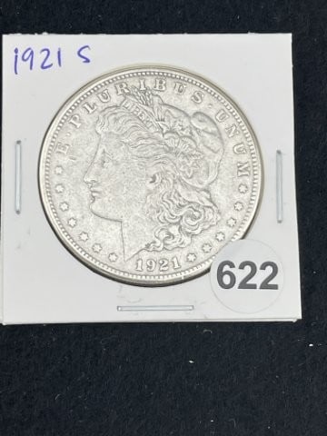 1921 S Morgan Silver Dollar Coin (1 of 2)