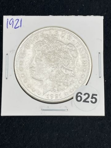 1921 Morgan Silver Dollar Coin: KEY WORDS: INDIAN ARTIFACT ARTIFACTS ARROWHEAD ARROWHEADS NATIVE AMERICAN MISSISSIPPIAN QUAPAW CADDO POTTERY COINS MORGAN DOLLAR PEACE DOLLAR SILVER COINS. All coins have been Sigma tested for
