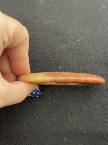 Rose Quartz Gorget Indian Artifact Arrowhead - 3