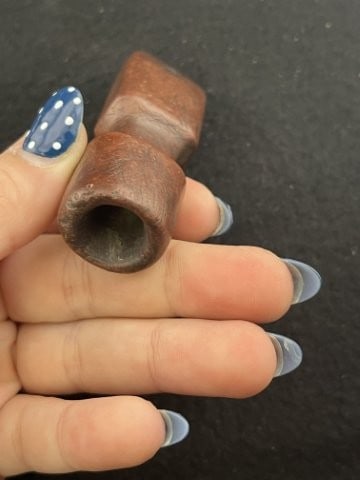 Red Stone Pipe Indian Artifact Arrowhead - 6