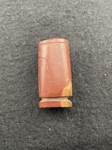 Red Stone Pipe Indian Artifact Arrowhead - 3