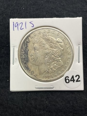 1921 S Morgan Silver Dollar Coin: KEY WORDS: INDIAN ARTIFACT ARTIFACTS ARROWHEAD ARROWHEADS NATIVE AMERICAN MISSISSIPPIAN QUAPAW CADDO POTTERY COINS MORGAN DOLLAR PEACE DOLLAR SILVER COINS. All coins have been Sigma tested for