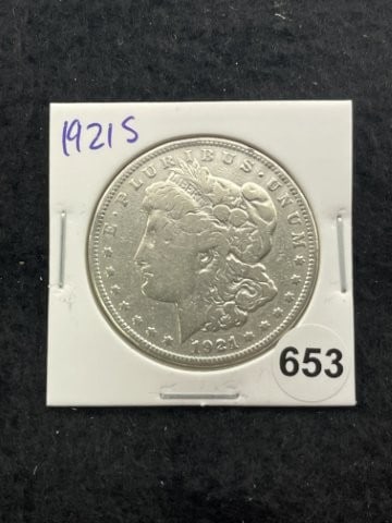 1921 S Morgan Silver Dollar Coin: KEY WORDS: INDIAN ARTIFACT ARTIFACTS ARROWHEAD ARROWHEADS NATIVE AMERICAN MISSISSIPPIAN QUAPAW CADDO POTTERY COINS MORGAN DOLLAR PEACE DOLLAR SILVER COINS. All coins have been Sigma tested for
