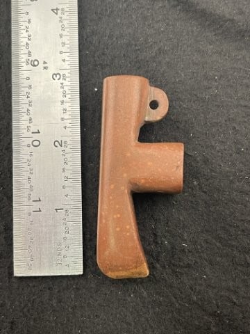 Red Stone Pipe Indian Artifact Arrowhead - 2