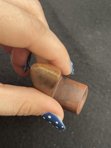 Red Stone Pipe Indian Artifact Arrowhead - 7