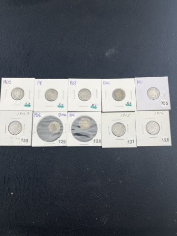 Group of Barber Dimes (1 of 4)