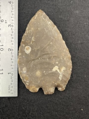 Basetang Knife speckled Root Beer Flint from Kimble County, Texas ex - Conner Collection (1 of 4)