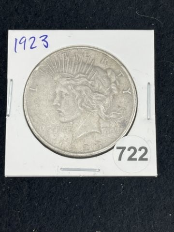 1923 Peace Silver Dollar Coin (1 of 2)