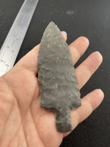 Stemmed Point Indian Artifact Arrowhead - 3