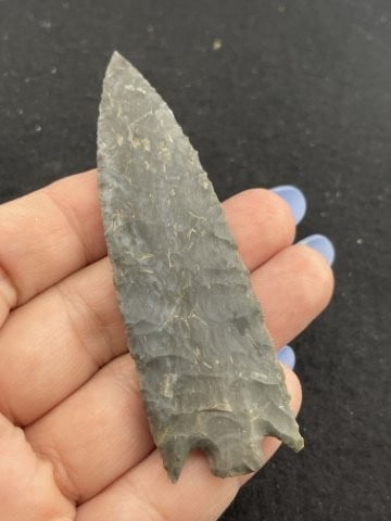 Base Tang Indian Artifact Arrowhead - 3