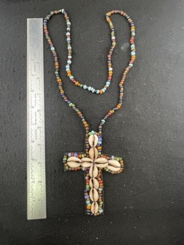 Shell & Trade Bead Necklace (1 of 5)