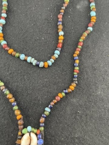 Shell & Trade Bead Necklace - 3