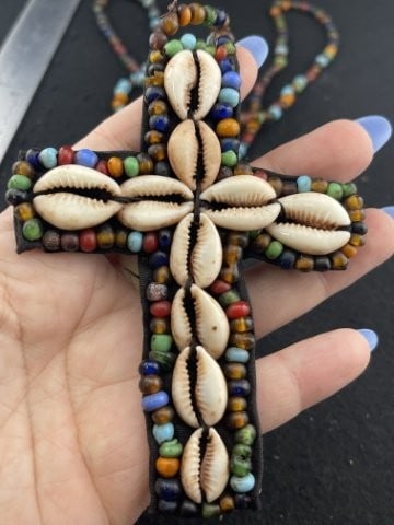 Shell & Trade Bead Necklace - 5