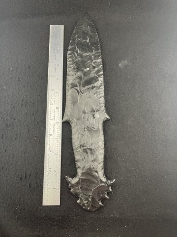 Large Obsidian Dagger Indian Artifact Arrowhead (1 of 5)
