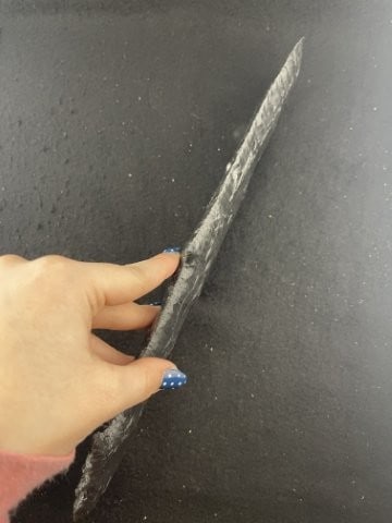 Large Obsidian Dagger Indian Artifact Arrowhead - 3