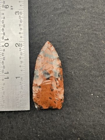 Pre-Columbian Mahogany Obsidian Indian Artifact Arrowhead (1 of 3)