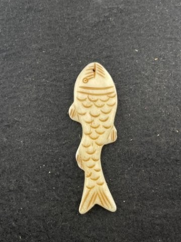 Bone Fish Effigy Indian Artifact Arrowhead - 2