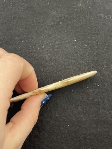 Bone Fish Effigy Indian Artifact Arrowhead - 3