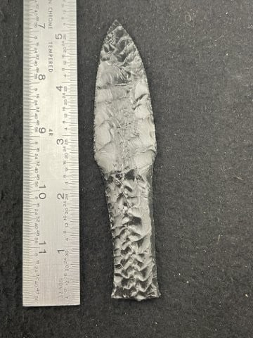 Obsidian Dagger Indian Artifact Arrowhead (1 of 3)