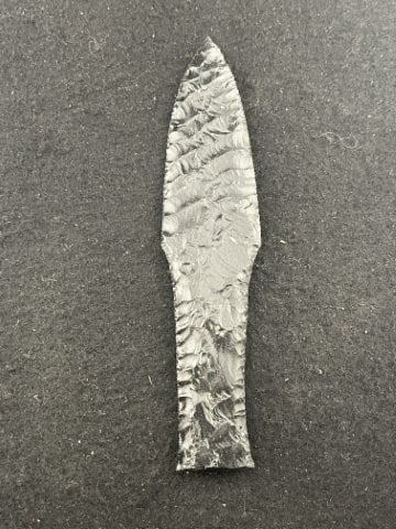 Obsidian Dagger Indian Artifact Arrowhead - 2