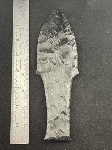 Obsidian Dagger Indian Artifact Arrowhead (1 of 3)