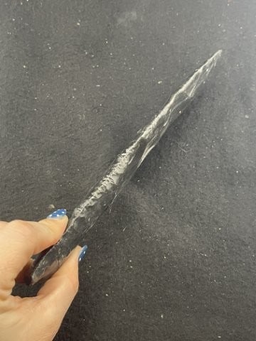 Obsidian Dagger Indian Artifact Arrowhead - 3