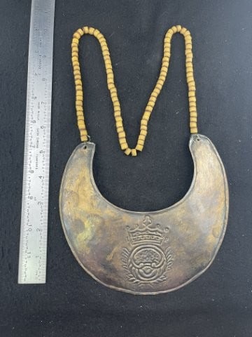 Hudson Bay Style Gorget with Trade Bead Necklace (1 of 6)