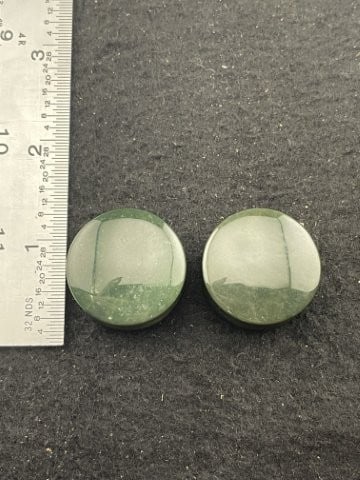 Pre-Columbian Jade Ear Spools: KEY WORDS: INDIAN ARTIFACT ARTIFACTS ARROWHEAD ARROWHEADS NATIVE AMERICAN MISSISSIPPIAN QUAPAW CADDO POTTERY COINS MORGAN DOLLAR PEACE DOLLAR SILVER COINS. All coins have been Sigma tested for