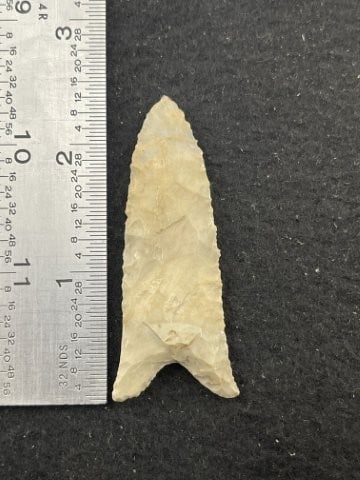 Dalton Indian Artifact Arrowhead: KEY WORDS: INDIAN ARTIFACT ARTIFACTS ARROWHEAD ARROWHEADS NATIVE AMERICAN MISSISSIPPIAN QUAPAW CADDO POTTERY COINS MORGAN DOLLAR PEACE DOLLAR SILVER COINS. All coins have been Sigma tested for