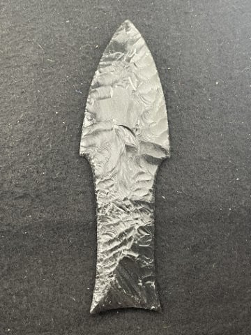 Obsidian Dagger Indian Artifact Arrowhead - 2